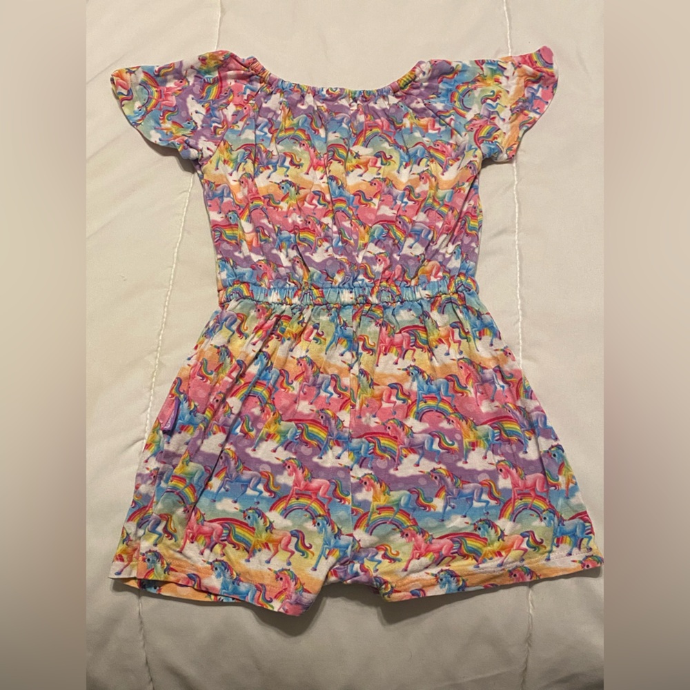 Colorful Unicorn Print Kids One Piece